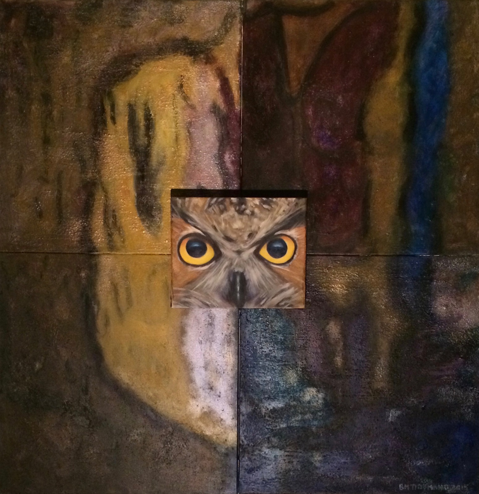 Owl in dropp cave